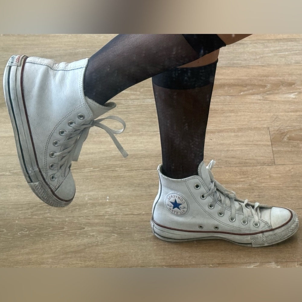 Converse Off-White High-Top Sneakers